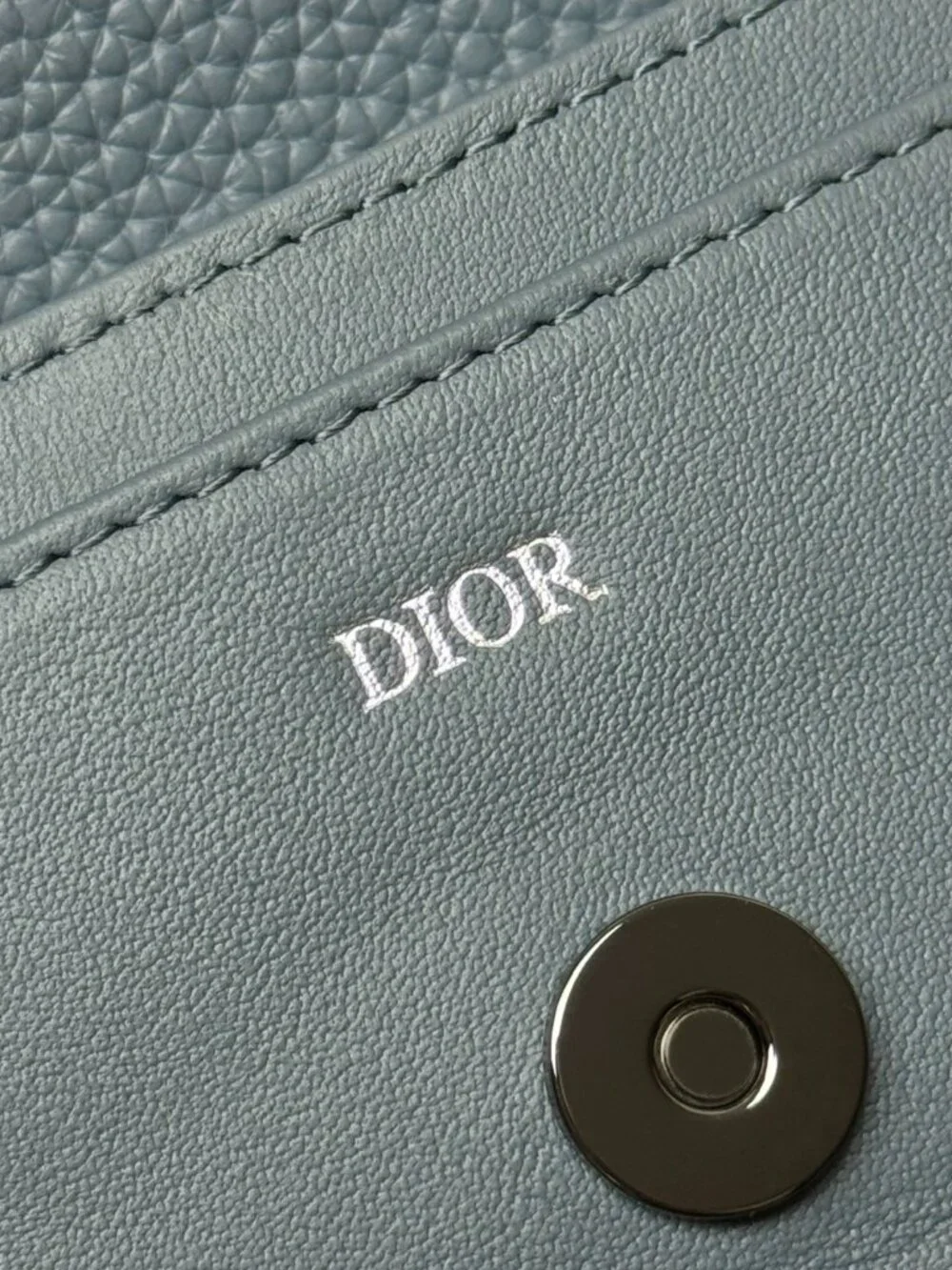 Dior. Saddle Logo Leather Card Holder